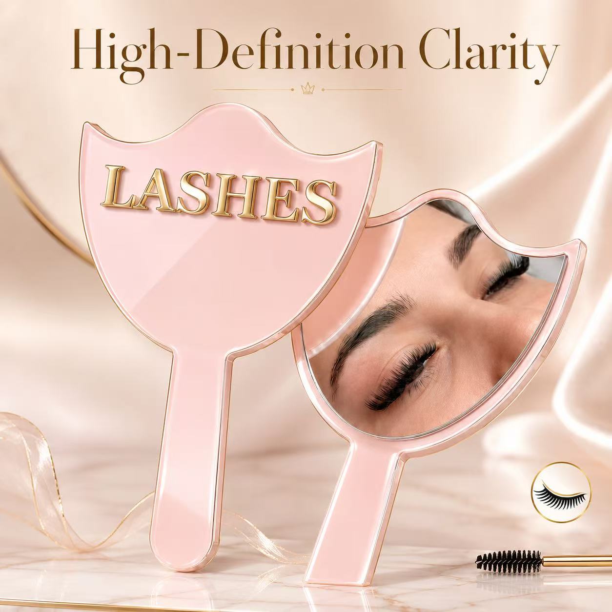 Eyelash Extension Model - HD Glass Lash Extension Mirror with