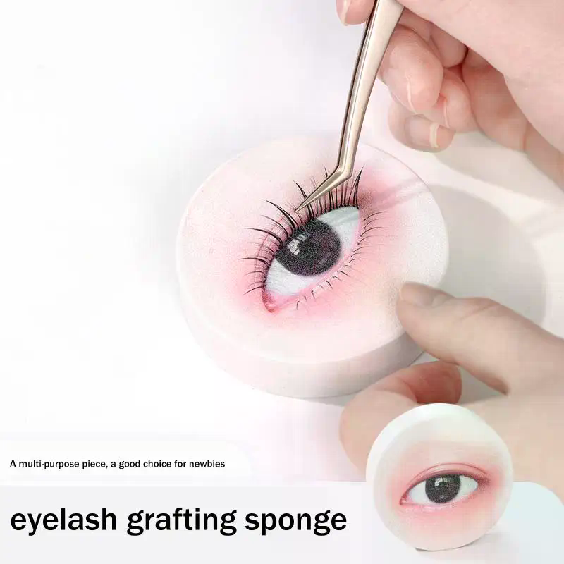 Eyelash Extension Model - 1/3/5pcs Eyelash Extension Training False Eyelash