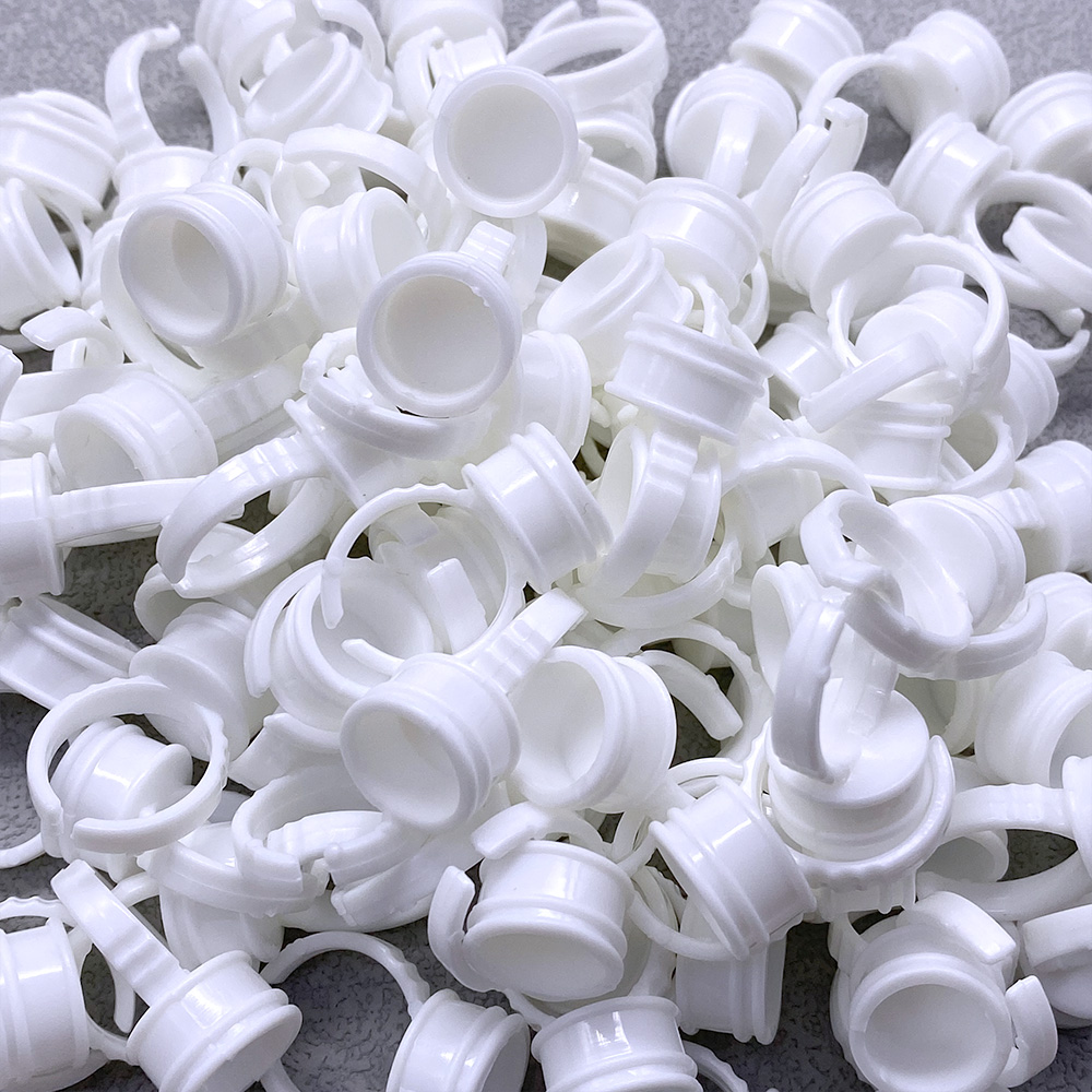 100Pcs Disposable Glue Ring Cu - Eyelash Extension Fan 评论和价格