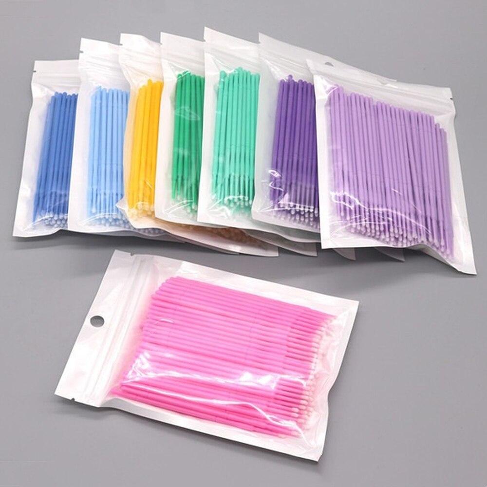 100pcs/lot Micro Brushes Make  - Eyelash Extension Options 评论和价格
