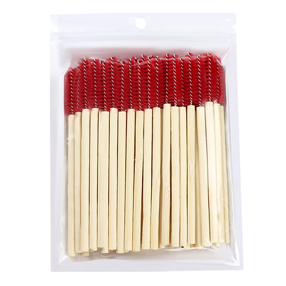 50Pcs Bamboo Handle Eyelash Br - Eyelash Extension Options 评论和价格