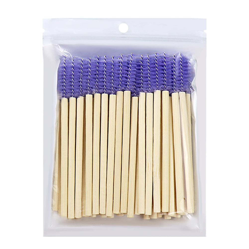 50Pcs Bamboo Handle Eyelash Br - Eyelash Extension Options 评论和价格