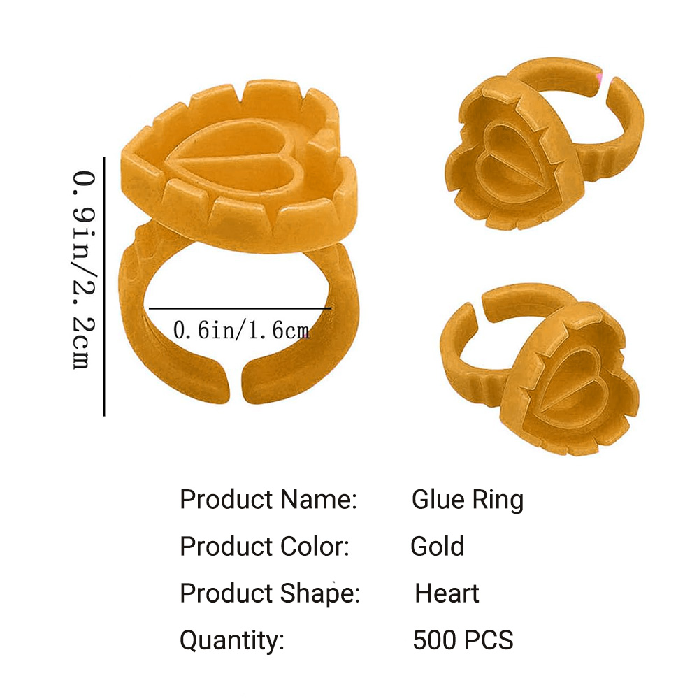 500PCS Glue Rings for Lash Ext - Eyelash Extension Fan 评论和价格