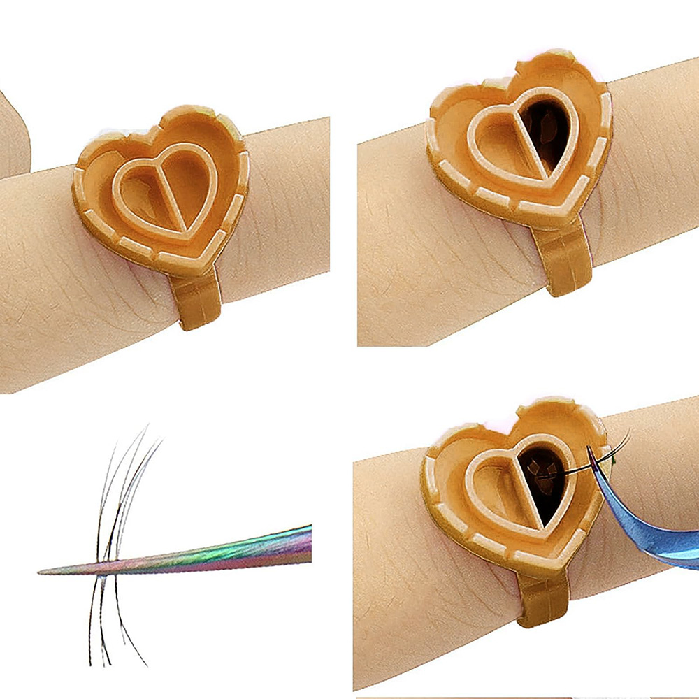 500PCS Glue Rings for Lash Ext - Eyelash Extension Fan 评论和价格