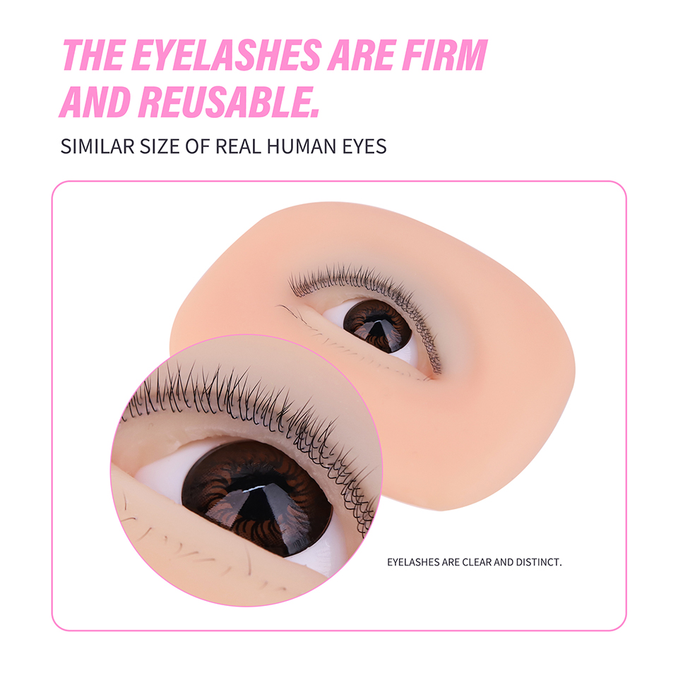 3 Layer Silicone Eye Model for - Eyelash Extension Model 评论和价格
