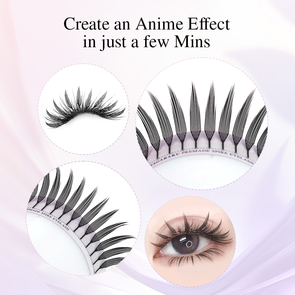 NAGARAKU Premade Spire Eyelash - Eyelash Extension Fan 评论和价格