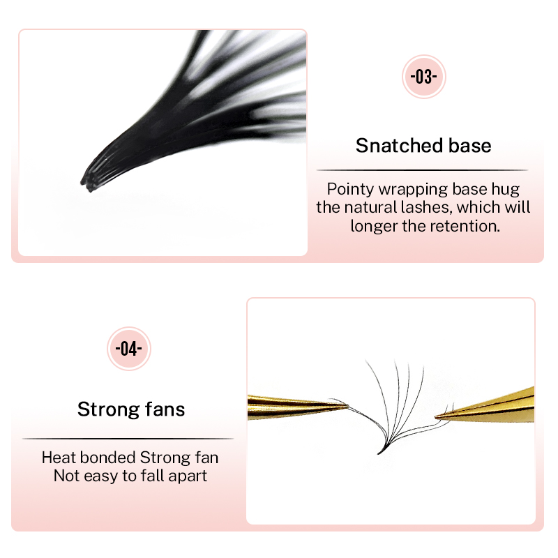 500 Premade Loose Lashes Pro M - Eyelash Extension Fan 评论和价格