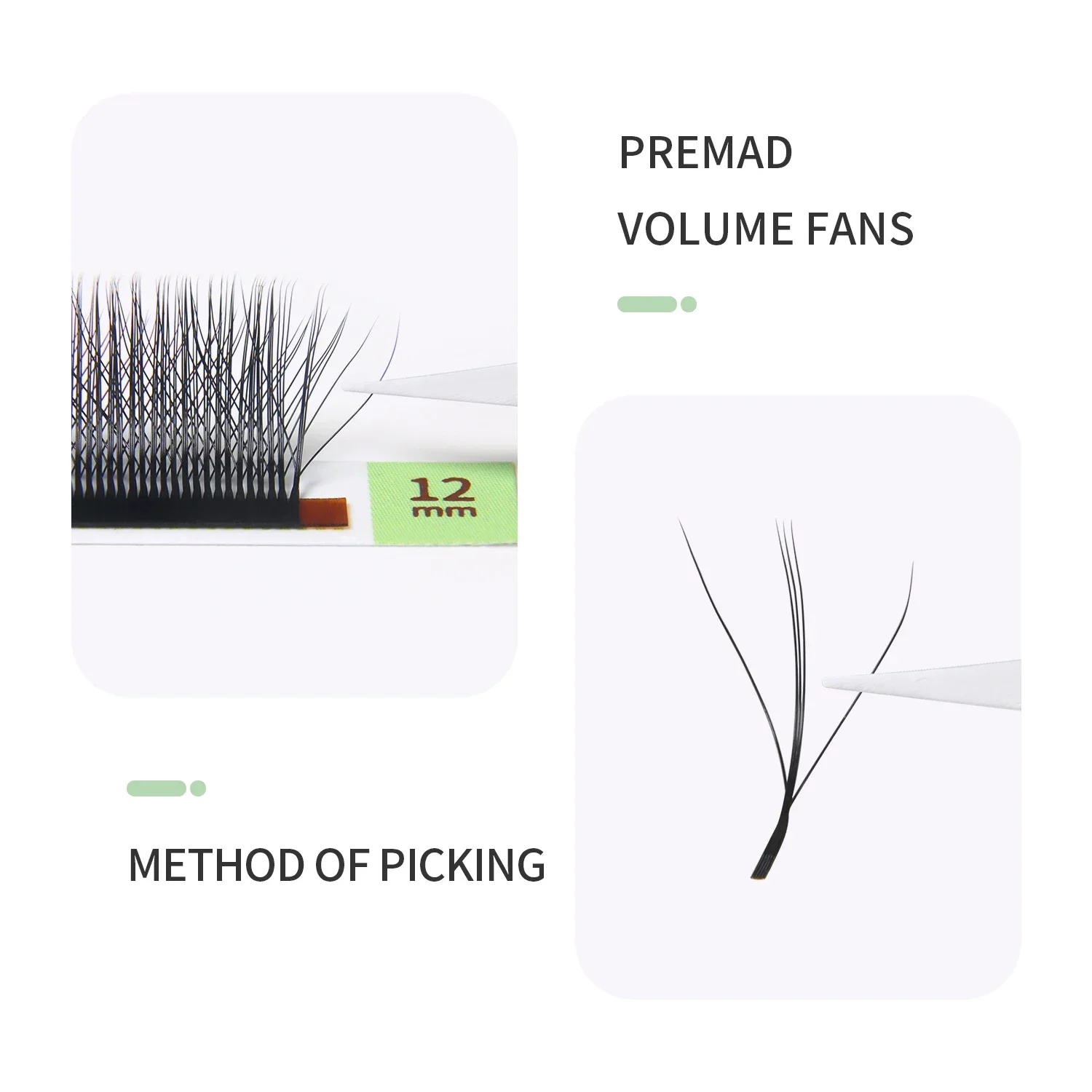 GLAMLASH 3D W Three-Core Shape - Eyelash Extension Fan 评论和价格