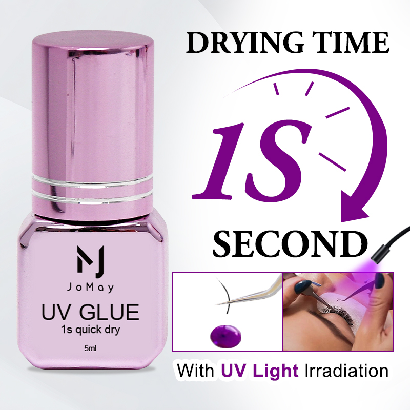 JOMAY 3 Bottles Fast Drying UV - Eyelash Extension Glue For Sensitive Eyes 评论和价格