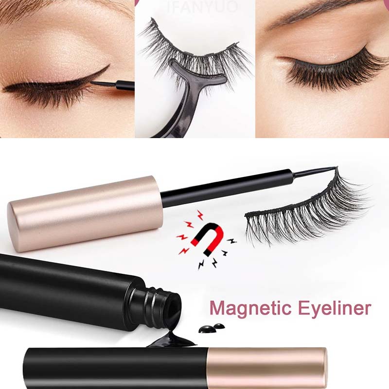 1/2Pcs Black Magnetic Eyeliner - Eyelash Extension Glue For Sensitive Eyes 评论和价格